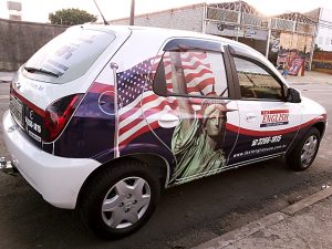envelopamento em adesivo transparente celta em campinas